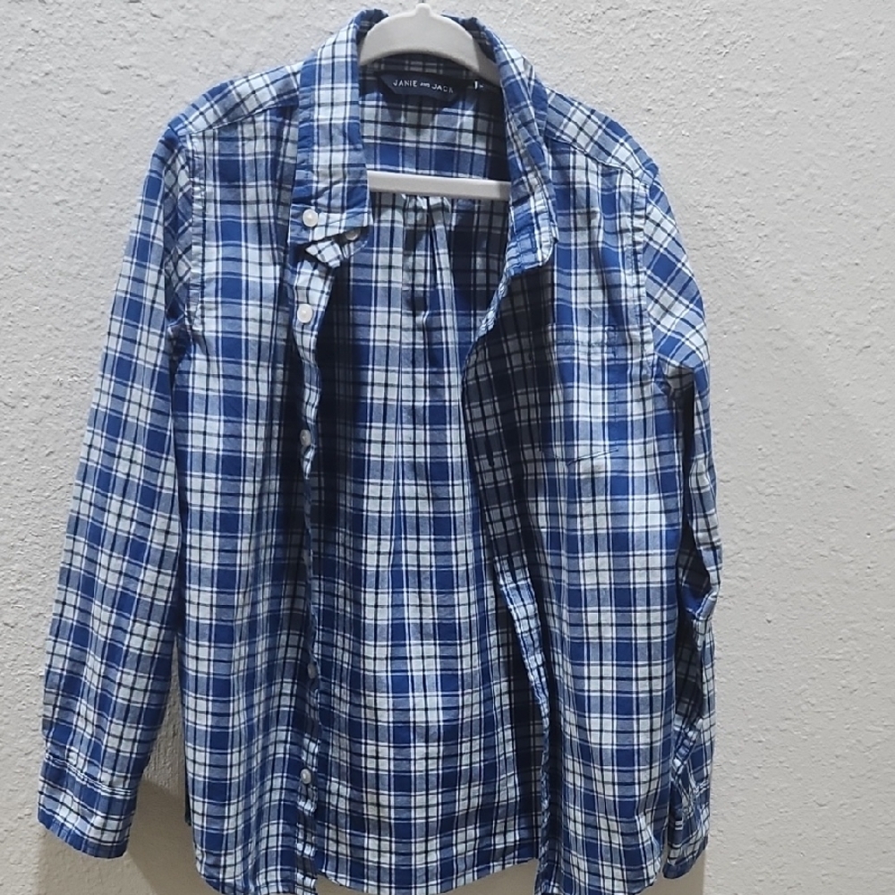 Blue Plaid Men's Shirt